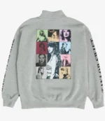 Unisex Taylor Swift The Eras Tour Gray Quarter Zip Sweatshirt