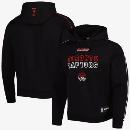Toronto Raptors NBA x Hugo Boss Black Team Bounce Fleece Hoodie For Unisex