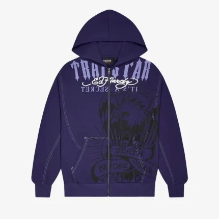 Trapstar x Ed Hardy DBD Zip-Up Hoodie For Unisex