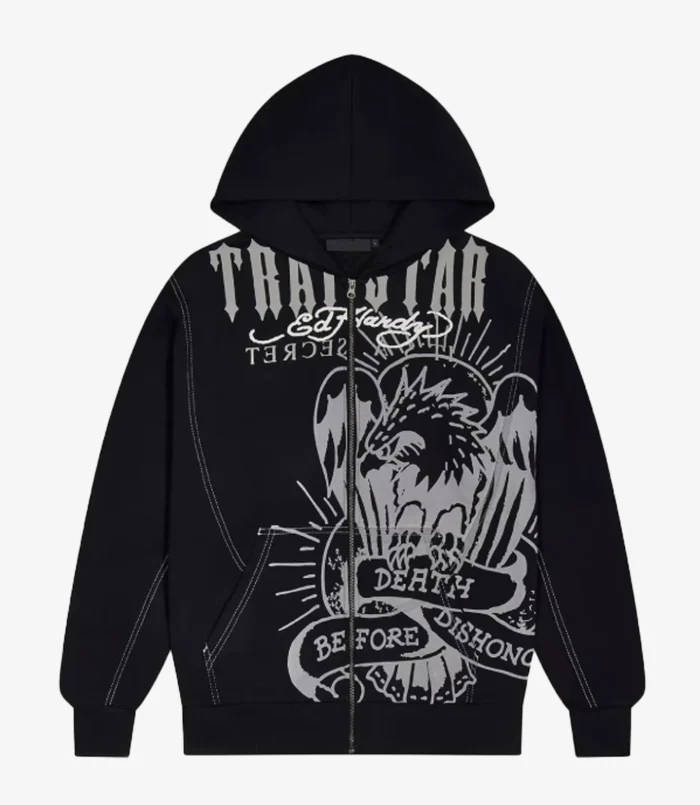 Unisex Trapstar x Ed Hardy DBD Zip-Up Hoodie