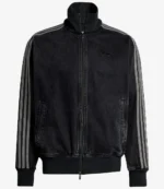 Adidas Originals Zip-up Black Denim Jacket