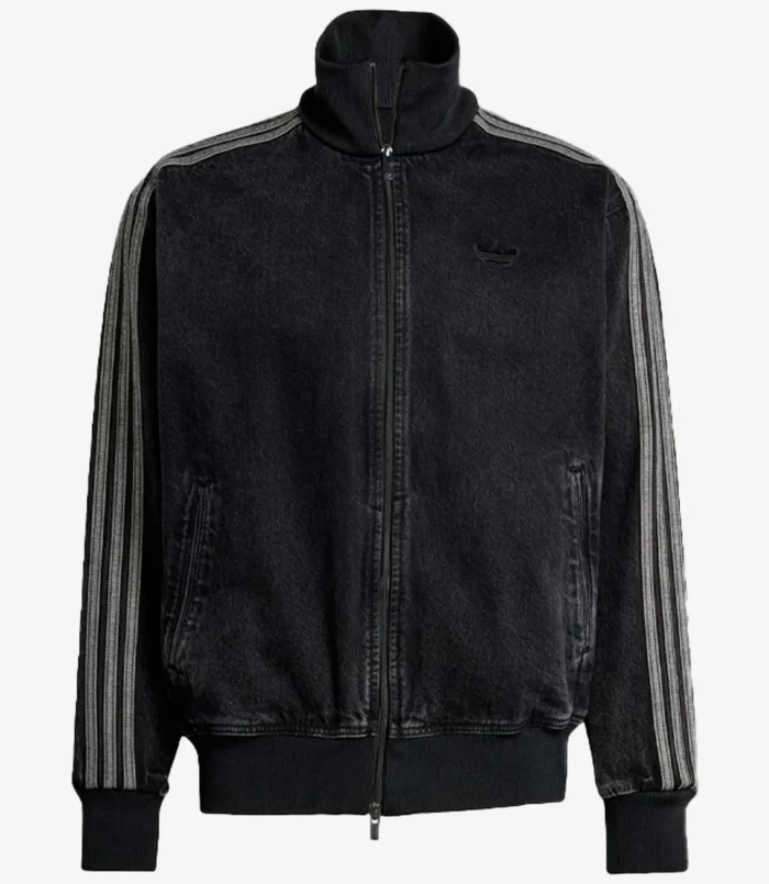 Adidas Originals Zip-up Black Denim Jacket