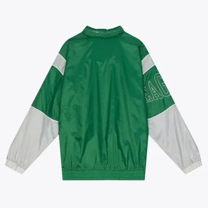 Eagles Kelly Green Full-Zip Sideline Satin Jacket For Unisex