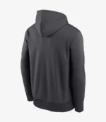 Las Vegas Raiders Anthracite Toss Sweep Performance Grey Hoodie