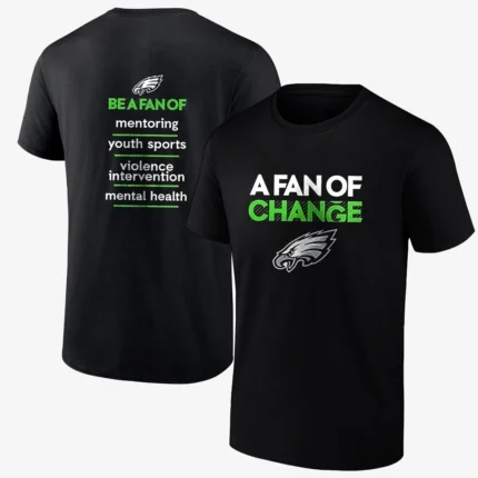 Philadelphia Eagles A Fan Of Change Full Sleeves T-Shirt
