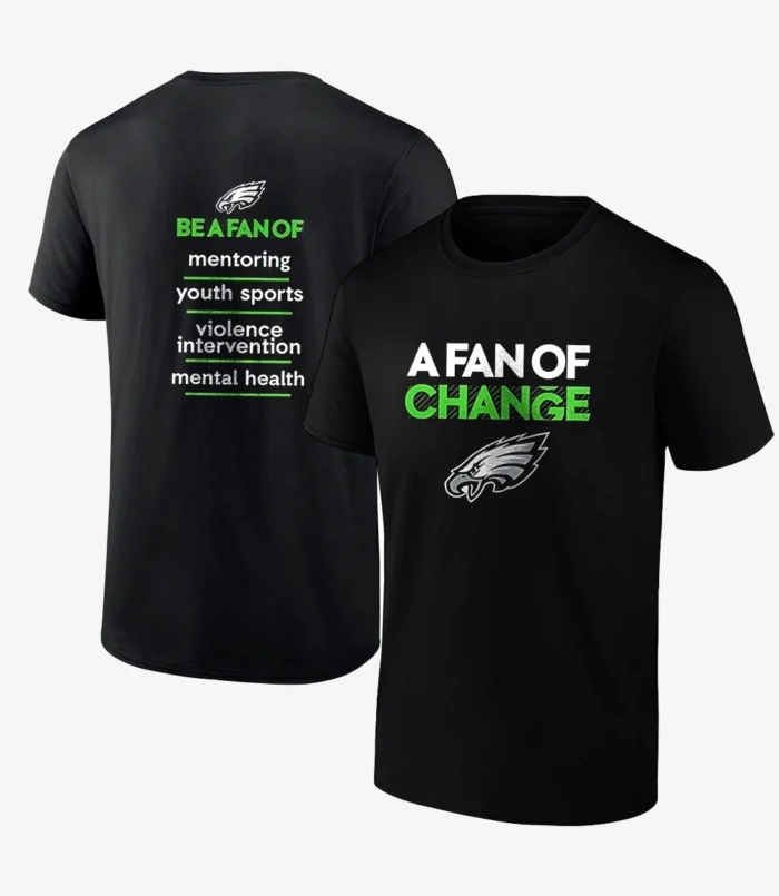 Philadelphia Eagles A Fan Of Change Full Sleeves T-Shirt