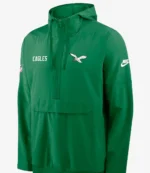Philadelphia Eagles Nike Kelly Green Sideline Alt Pack Anorak Half-Zip Hoodie Jacket
