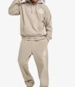 The North Face Sobretta Oversized Cream Hoodie For Unisex