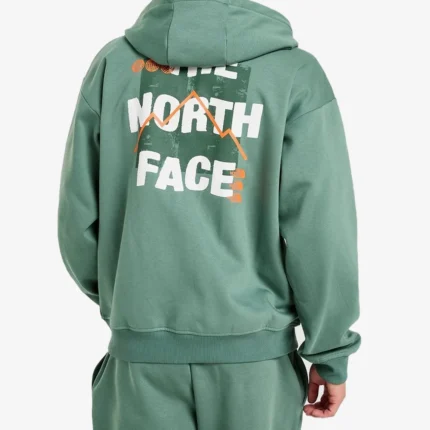 The North Face Sorbetta Oversized Full Zip Green Hoodie