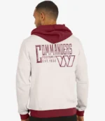 Washington Commanders Darius Rucker Distressed Graphics Full-Zip Cream Hoodie