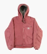 Unisex Vintage Carhartt Pink Hooded Jacket