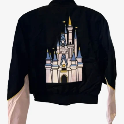 Walt Disney World Bomber Racing Jacket Pink and Black