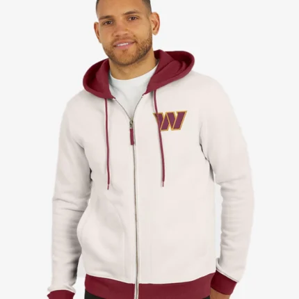 Unisex Washington Commanders Darius Rucker Distressed Graphics Full-Zip Cream Hoodie