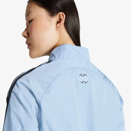 Womens Adidas Teamgeist Adicolor Cropped Track Jacket Blue