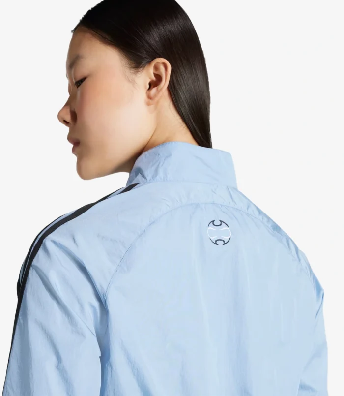 Womens Adidas Teamgeist Adicolor Cropped Track Jacket Blue