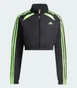 Womens Adidas Teamgeist Adicolor Cropped Black Track Jacket
