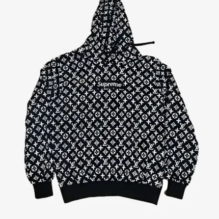Unisex louis Vuitton x Supreme Logo hoodie