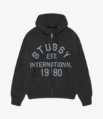 1980 Stussy Established International Zipper Hoodie Unisex