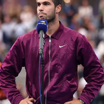 Unisex 2025 US Open Carlos Alcaraz Nike Purple Zipper Jacket