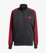 Adidas Adicolor Classic Firebird Black & Red Track Jacket For Unisex