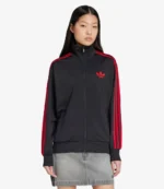 Unisex Adidas Adicolor Classic Firebird Black & Red Track Jacket