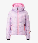 BOGNER Fire+Ice x LoveShackFancy Saelly Ski Purple Puffer Jacket For Unisex