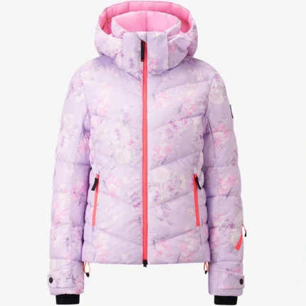 BOGNER Fire+Ice x LoveShackFancy Saelly Ski Purple Puffer Jacket For Unisex