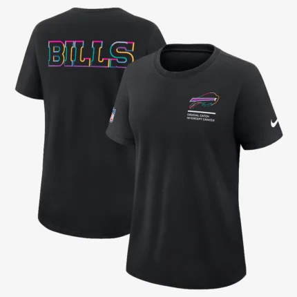 Buffalo Bills Nike 2025 Black Crucial Catch T-shirt For Unisex