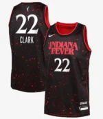 Unisex Caitlin Clark Indiana Fever Nike Youth Stranger Things Victory Rebel Edition Black Jersey