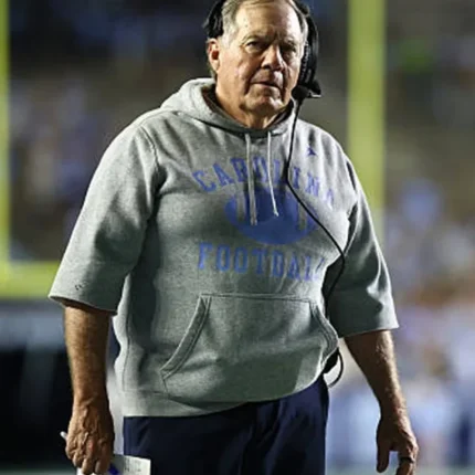 Carolina Football Bill Belichick Grey Hoodie Unisex