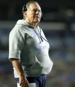 Unisex Carolina Football Bill Belichick Grey Hoodie