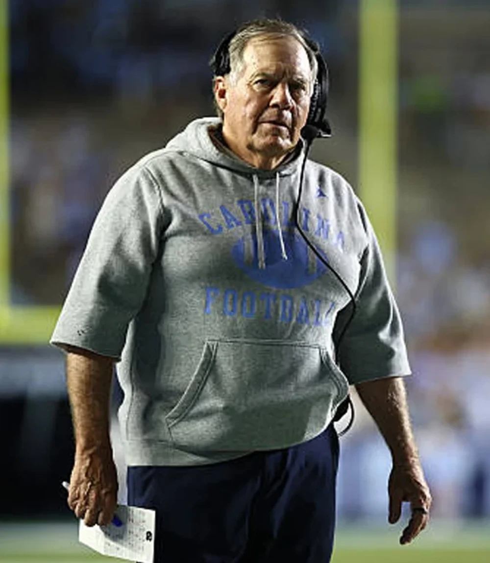 Carolina Football Bill Belichick Grey Hoodie Carolina Football Bill Belichick Grey Hoodie Unisex