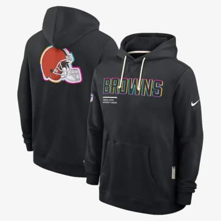 Unisex Cleveland Browns Nike Black 2025 NFL Crucial Catch Sideline Standard Issue Dri-FIT Hoodie
