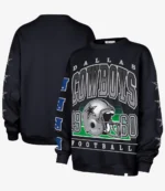 Dallas Cowboys '47 Navy Go Big Oversized Pullover Sweatshirt For Unisex