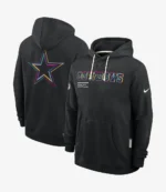 Unisex Dallas Cowboys Nike Black 2025 NFL Crucial Catch Sideline Standard Issue Dri-FIT Hoodie