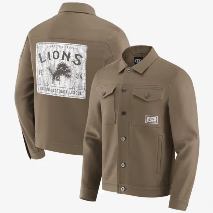 Detroit Lions NFL x Darius Rucker Trucker Full-Snap Jacket