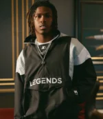 Future Legends Starter Windbreaker Half-Zip Jacket Black For Unisex