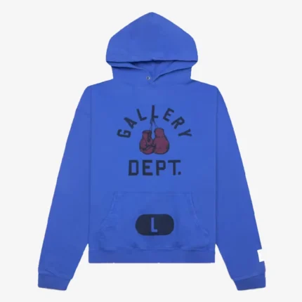 Unisex Gallery Dept. Boxing Merch Pullover Blue Hoodie