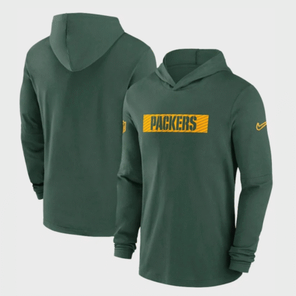 Green Bay-Packers Green Sideline Club Hoodie