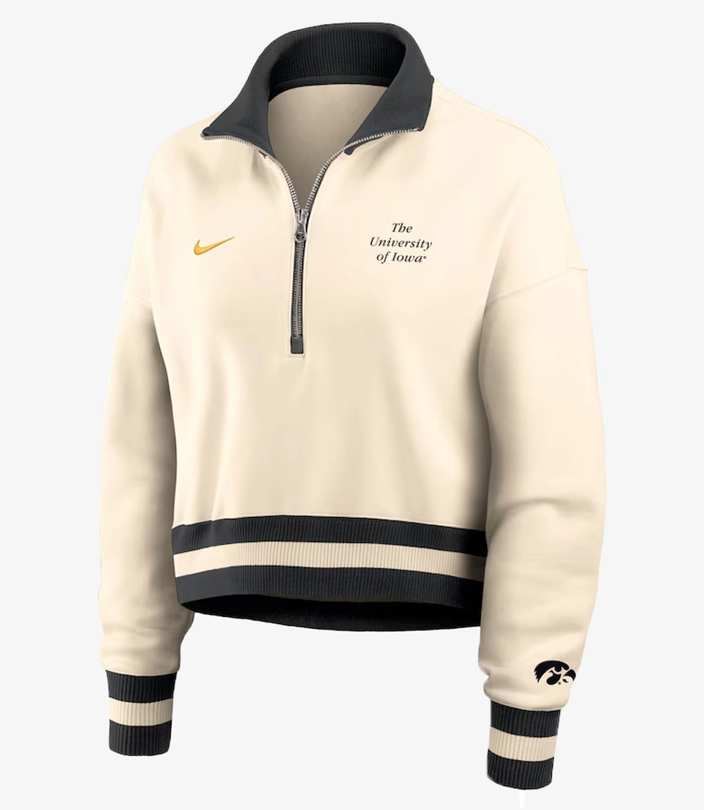 Iowa Hawkeyes Nike Legacy Half-Zip Sweatshirt Iowa Hawkeyes Nike Legacy Half-Zip Sweatshirt For Women