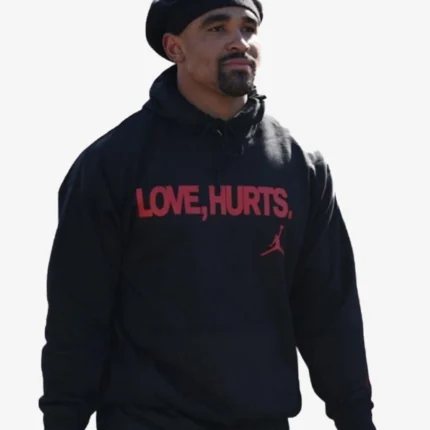 Jalen Hurts Love Hurts Black Hoodie