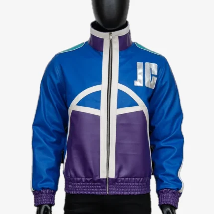 Johnny Cage Game Mortal Kombat 11 Blue Leather Jacket For Unisex
