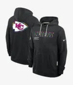 Unisex Kansas City Chiefs Nike Black 2025 NFL Crucial Catch Sideline Standard Issue Dri-FIT Hoodie