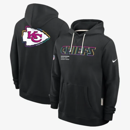 Unisex Kansas City Chiefs Nike Black 2025 NFL Crucial Catch Sideline Standard Issue Dri-FIT Hoodie