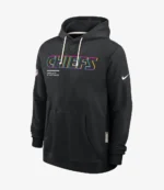 Kansas City Chiefs Nike Black 2025 NFL Crucial Catch Sideline Standard Issue Dri-FIT Hoodie