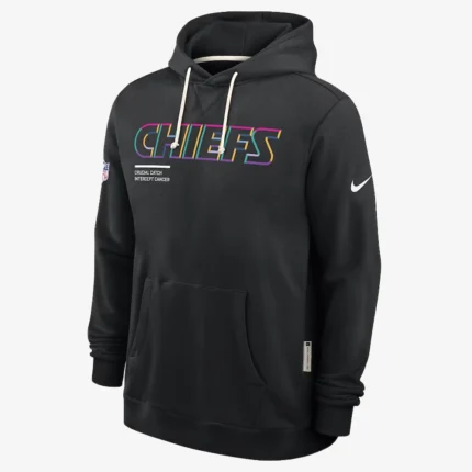 Kansas City Chiefs Nike Black 2025 NFL Crucial Catch Sideline Standard Issue Dri-FIT Hoodie