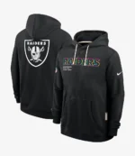 Unisex Las Vegas Raiders Nike Black 2025 NFL Crucial Catch Sideline Standard Issue Dri-FIT Hoodie