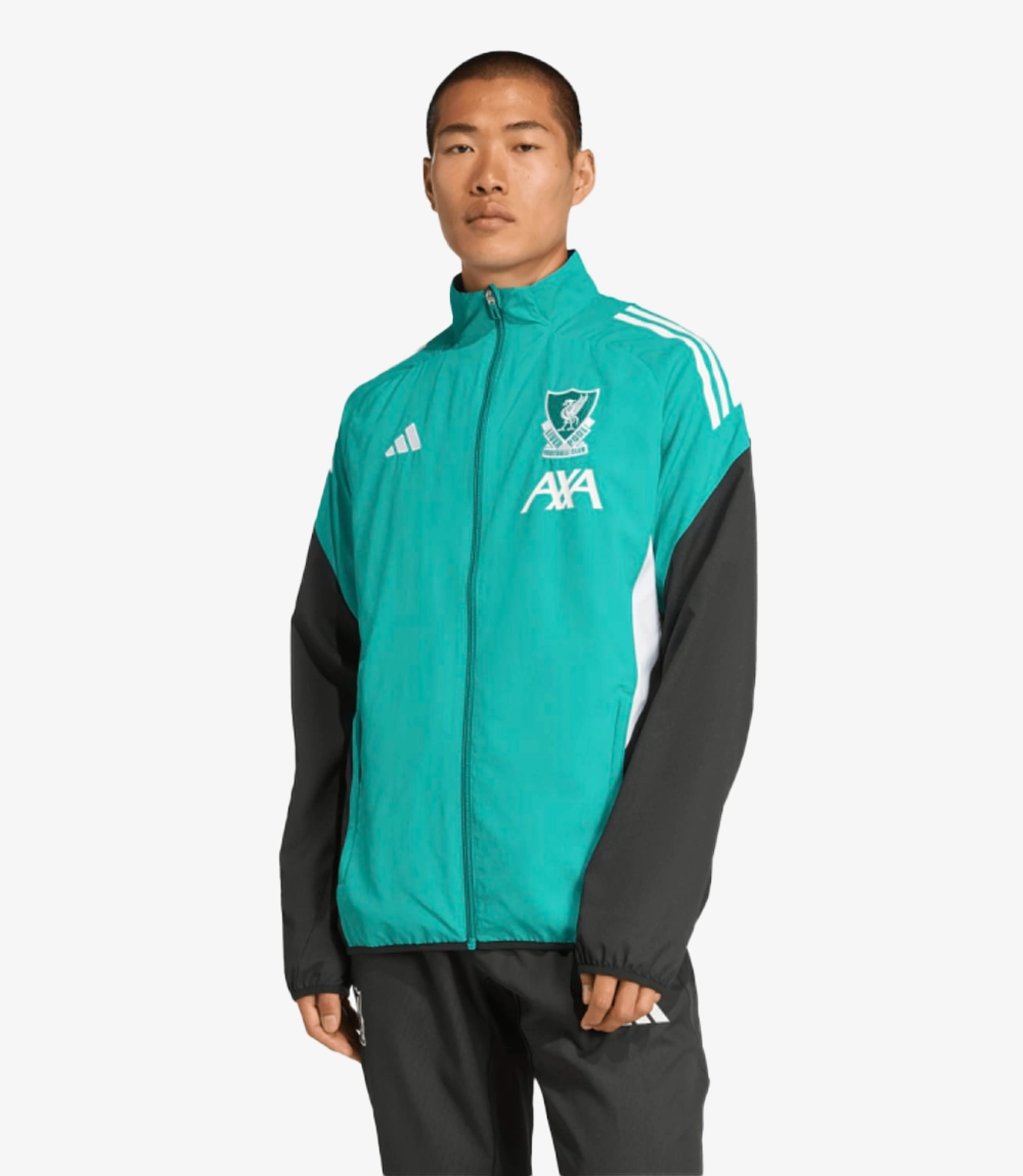 Liverpool FC Adidas Mens European Pre Match Jacket Unisex Liverpool FC Adidas Mens European Pre Match Jacket