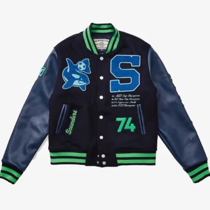Unisex Major League Soccer Seattle Sounders FC 50th Anniversary Wool Varsity Jacket