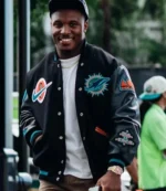 Unisex Malik Washington Rivalries Miami Dolphins Varsity Jacket